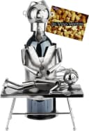 BRUBAKER Weinflaschenhalter Physiotherapeut Metall Flaschenhalter Physiotherapie Bild 2
