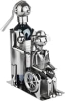 BRUBAKER Weinflaschenhalter Metall Skulptur Rollstuhl 1-St. Bild 1