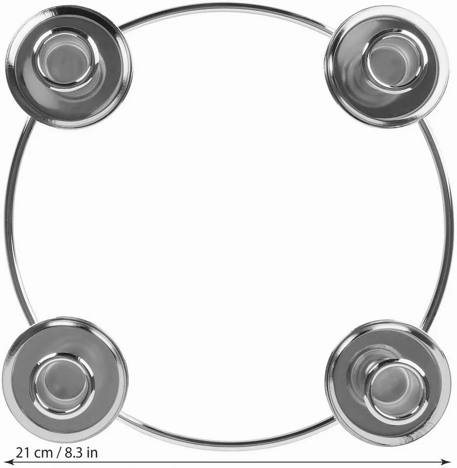 BRUBAKER Adventskranz Kerzenhalter für 4 Kerzen - 22 cm Adventsring für Stabkerzen - Bild 4