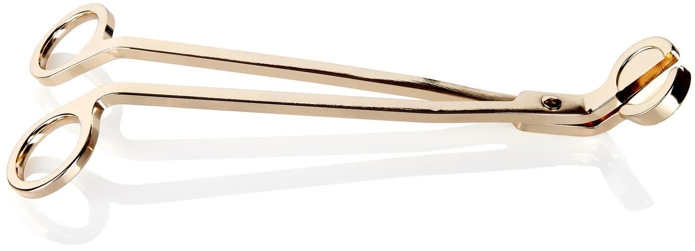 BRUBAKER Kerzenhalter Dochtschere Gold Kerzendochtschneider