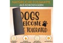 BRUBAKER Fußmatte Dogs Welcome Braun Kokos Bild 1