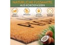 BRUBAKER Fußmatte Dogs Welcome Braun Kokos Bild 4