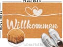 BRUBAKER Fußmatte Willkommen Braun Schmutzfangmatte Wetterfest Bild 5