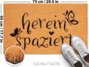 BRUBAKER Fußmatte Herein Spaziert Kokos Schmutzfangmatte Braun Bild 5