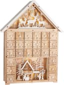 BRUBAKER befüllbarer Adventskalender 40 cm Holz LED Beleuchtung Bild 2