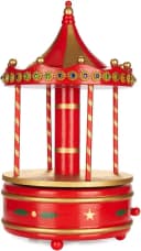 BRUBAKER Spieluhr Holz Nostalgie Karussell Jingle Bells Bild 4