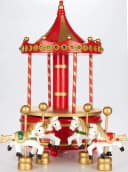 BRUBAKER Spieluhr Holz Nostalgie Karussell Jingle Bells Bild 5