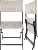 BRUBAKER Balkonset Lugano Polyrattan Wetterfest Klappbar Bild 4