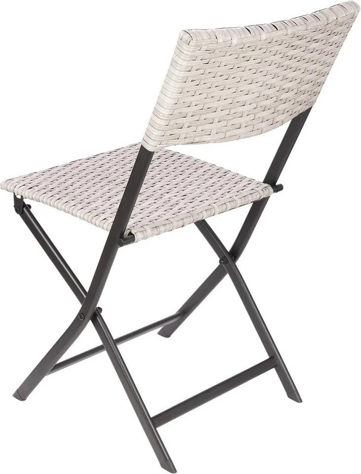 BRUBAKER Balkonset Lugano Polyrattan Wetterfest Klappbar - Bild 5