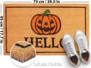 BRUBAKER Halloween Fußmatte Kokosfasern Braun/Orange Bild 1