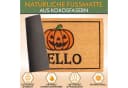 BRUBAKER Halloween Fußmatte Kokosfasern Braun/Orange Bild 3