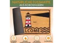 BRUBAKER Fußmatte Welcome mit Leuchtturm - Kokosmatte 45 x 75 cm Bild 3