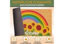BRUBAKER Fußmatte Welcome Schriftzug mit Sonnenblumen und Regenbogen Bild 3