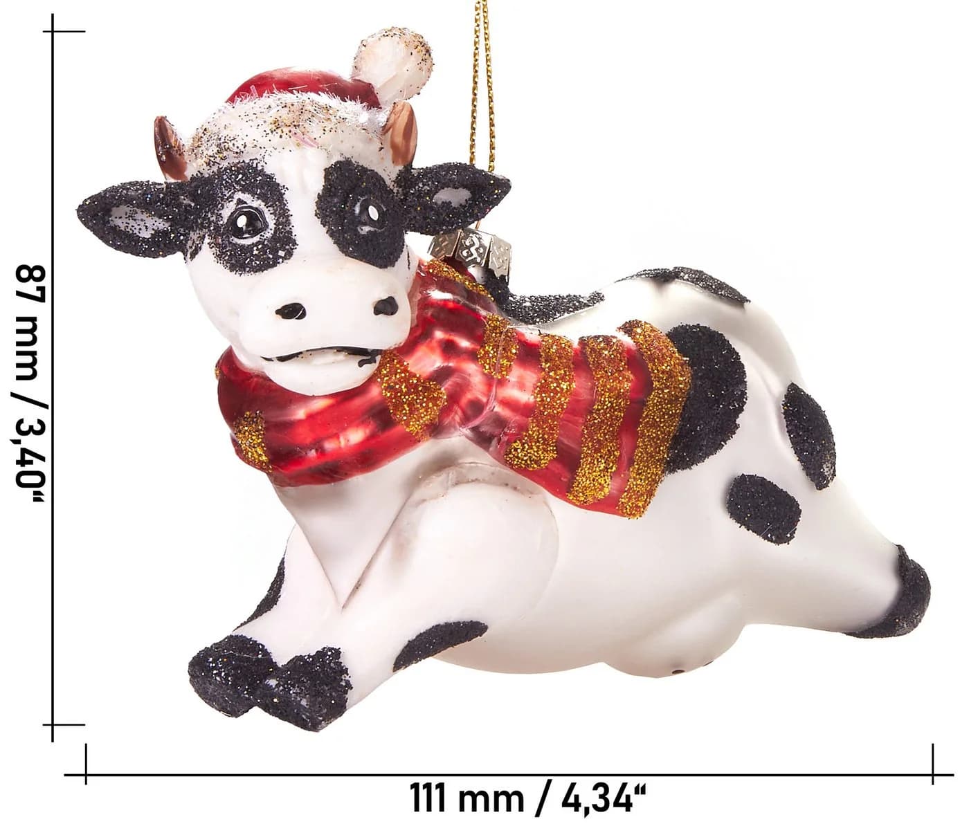 BRUBAKER Weihnachtsbaumkugel Handbemalte Weihnachtskugel - viele lustige Motive - Glas Baumkugel - Bild 5