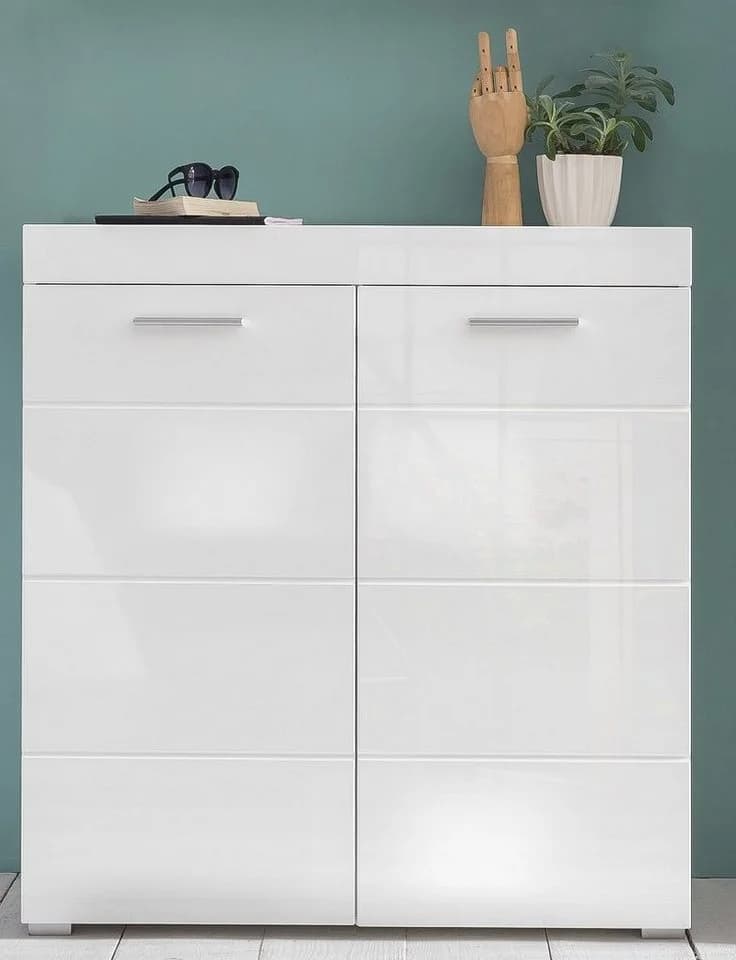 trendteam Schuhschrank Amanda Weiß Hochglanz Modern - Bild 2