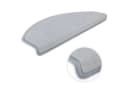 Metzker® Stufenmatte Vorwerk Uni Velours Grau Halbrund 15er Set Bild 2