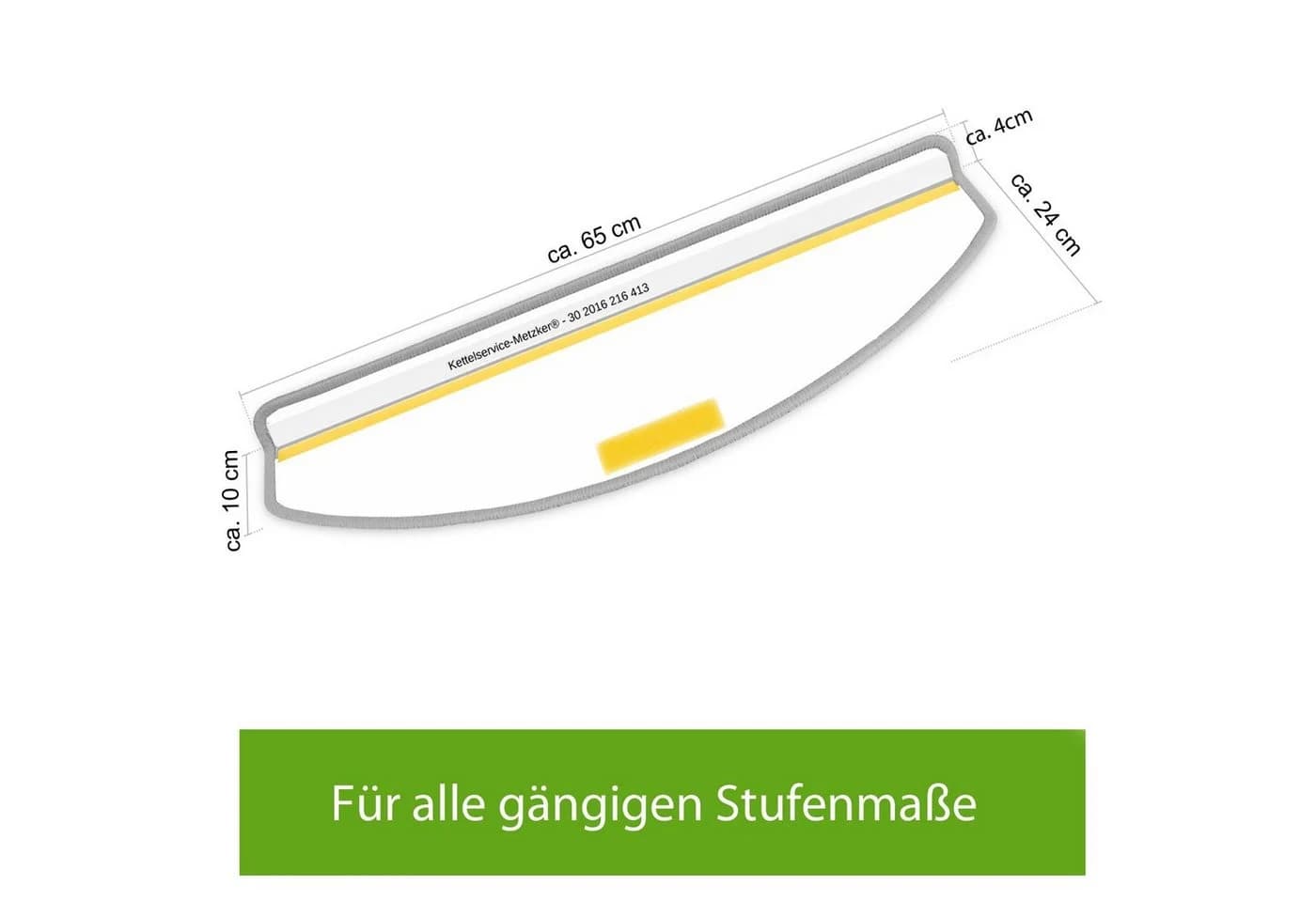 Metzker Stufenmatte Rambo Halbrund 15er Set Anthrazit - Bild 4
