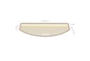 Metzker® Stufenmatte Pegasus Halbrund 15er Set Hellgrau Bild 5