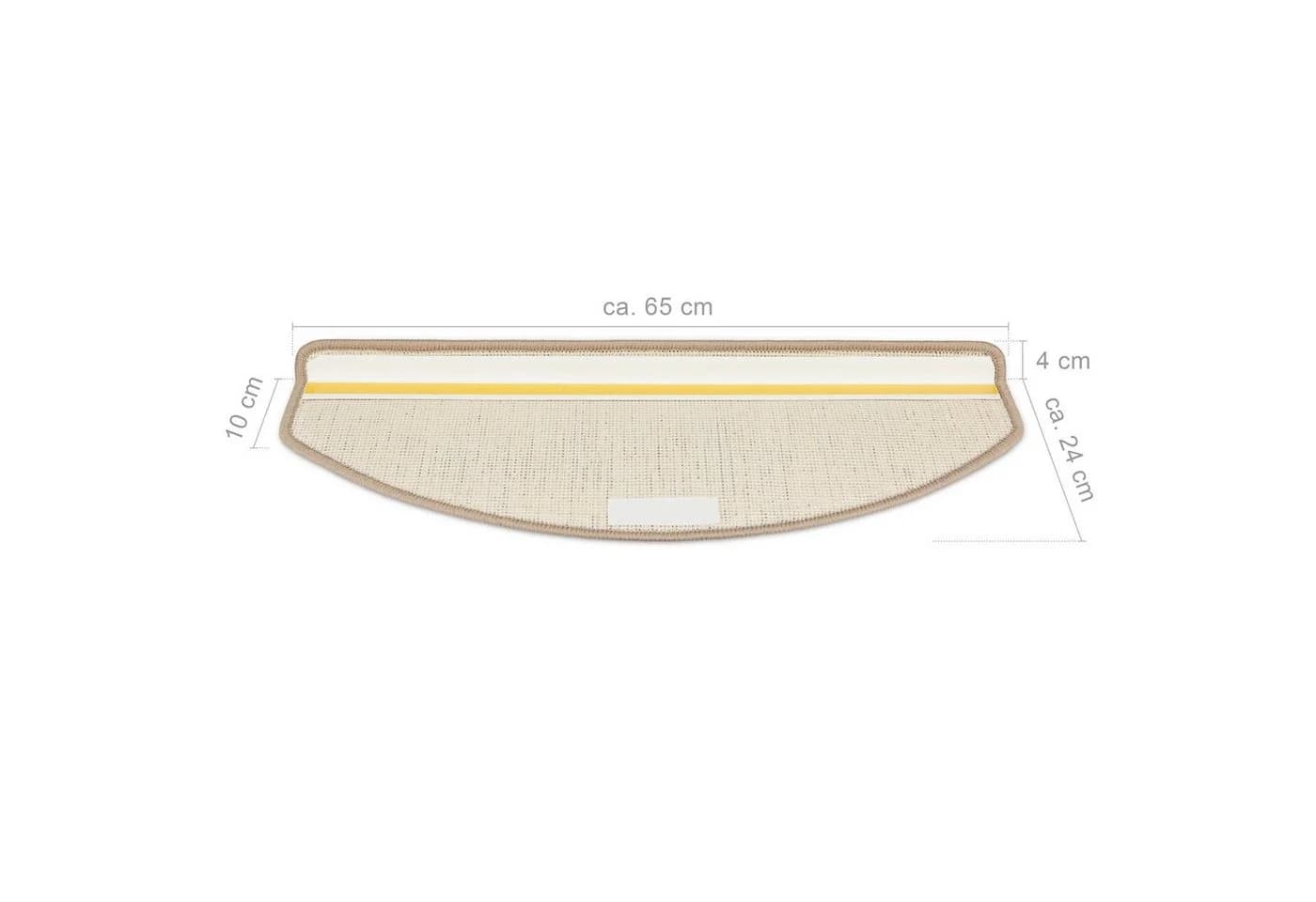 Metzker® Stufenmatte Pegasus Halbrund 15er Set Hellgrau - Bild 5