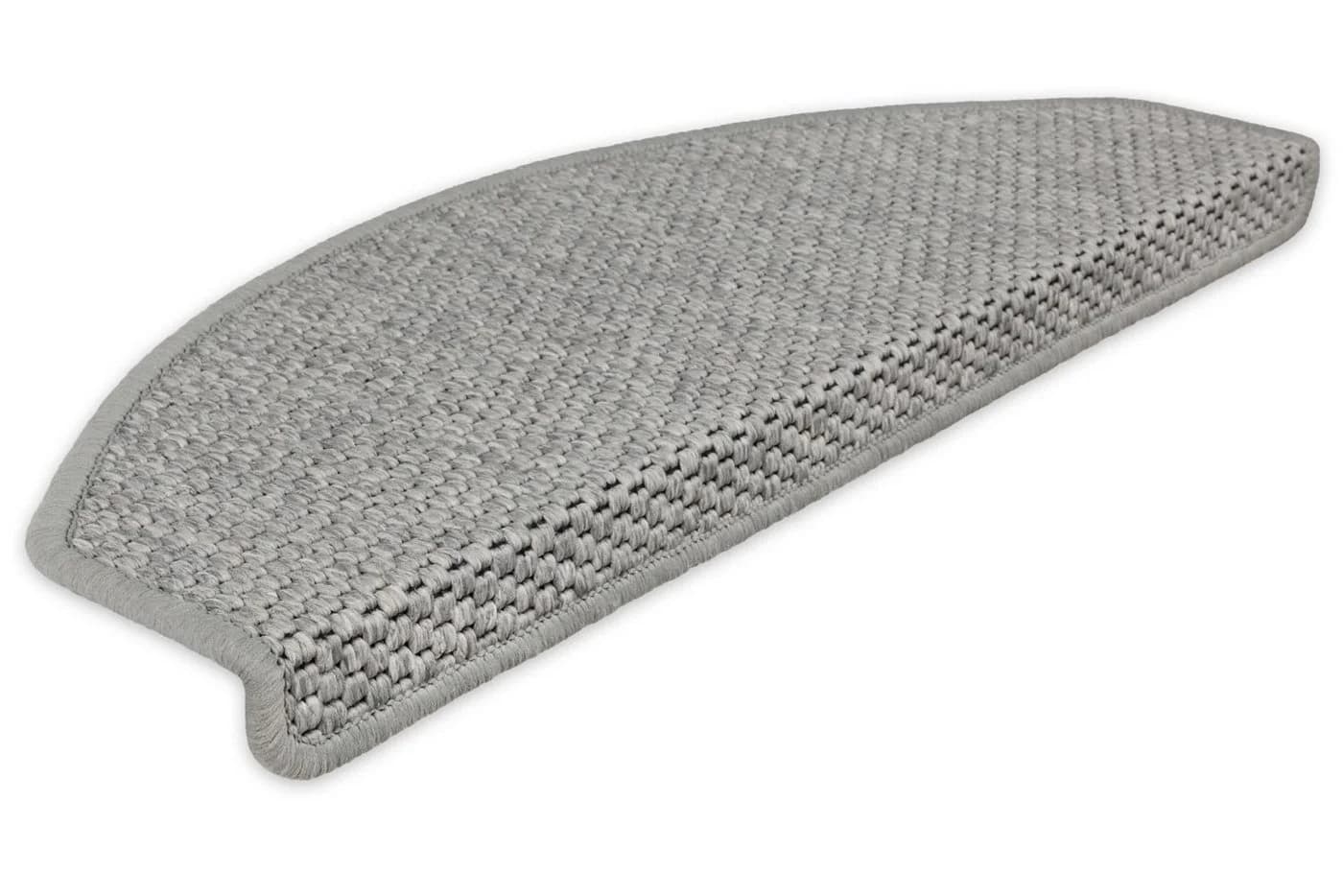 Metzker Stufenmatte Göteborg Halbrund Grau Sisal-Optik 15er Set - Bild 4