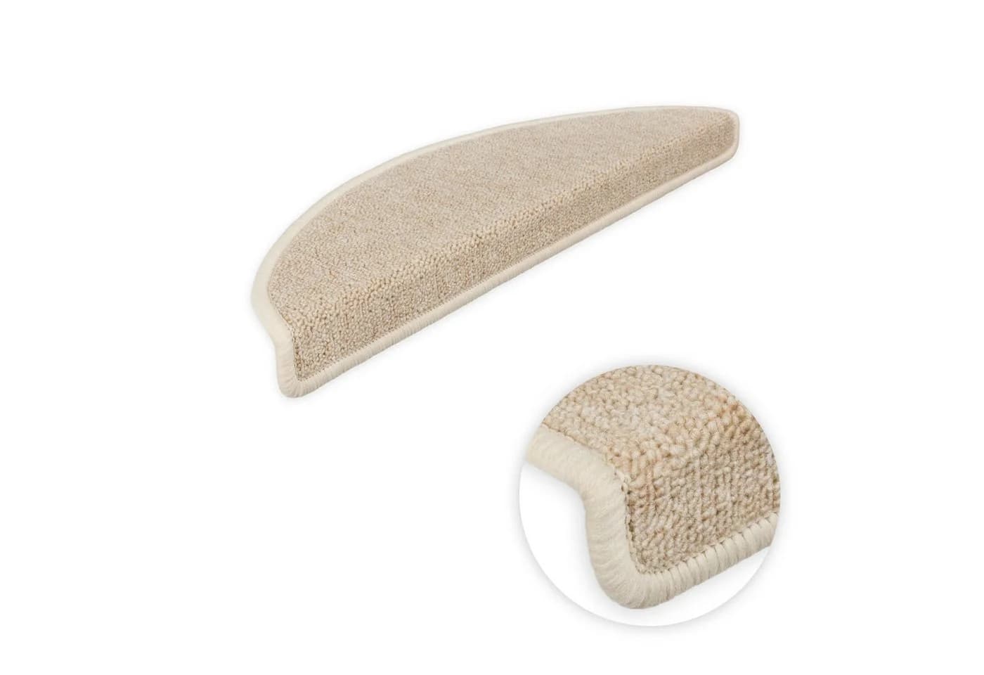 Metzker® Stufenmatte Rambo Halbrund 15-tlg. Set Beige - Bild 2
