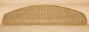 Metzker® Sisal Stufenmatte Halbrund Cognac Pflegeleicht PVC-Schiene Bild 3
