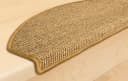 Metzker® Sisal Stufenmatte Halbrund Cognac Pflegeleicht PVC-Schiene Bild 4