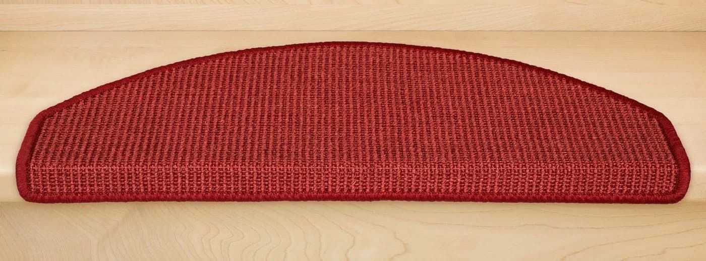 Metzker® Stufenmatte Sisal Halbrund Rot - Bild 3