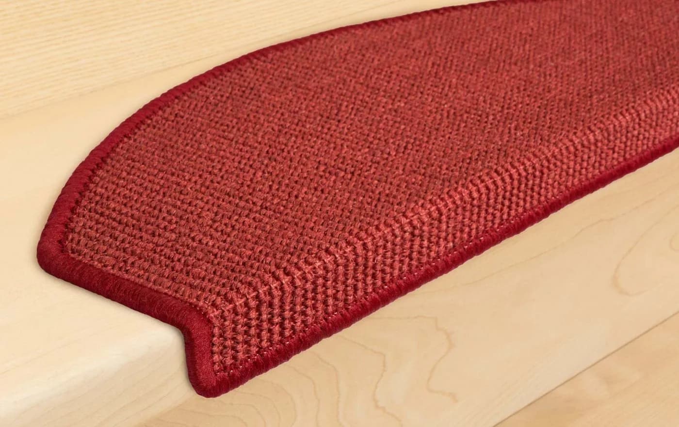 Metzker® Stufenmatte Sisal Halbrund Rot - Bild 4