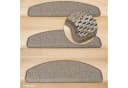 Metzker® Stufenmatte Göteborg Halbrund Hellbraun Sisal-Optik Bild 4