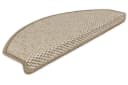 Metzker® Stufenmatte Göteborg Halbrund Hellbraun Sisal-Optik 15 Stück Bild 3