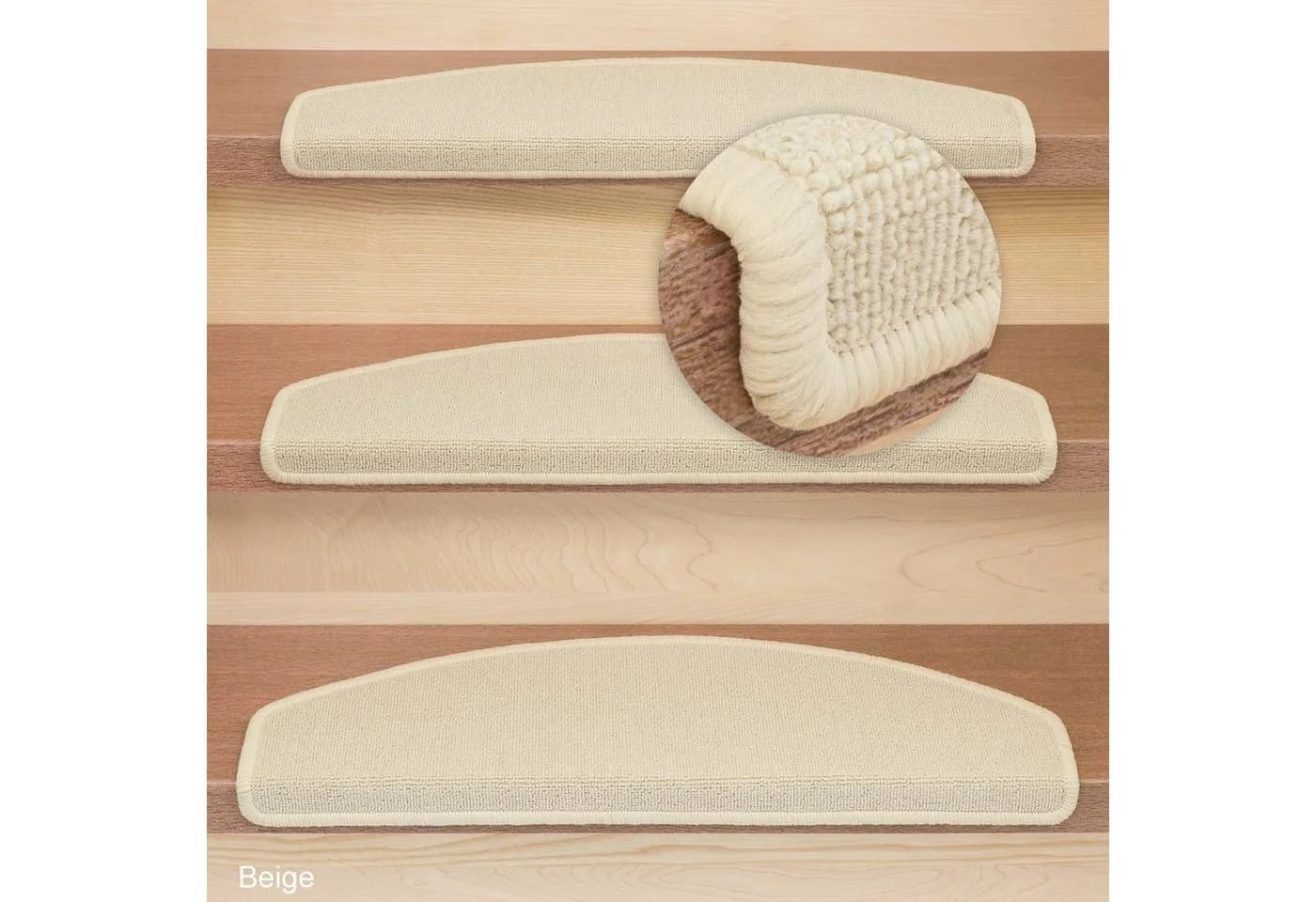 Metzker® Stufenmatte Ariston Halbrund Beige