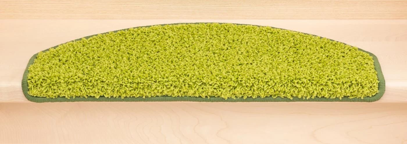 Metzker® Stufenmatte Venus Halbrund Shaggy Hellgrün - Bild 3