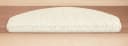Metzker® Stufenmatte Shaggy Venus Halbrund Creme Bild 3