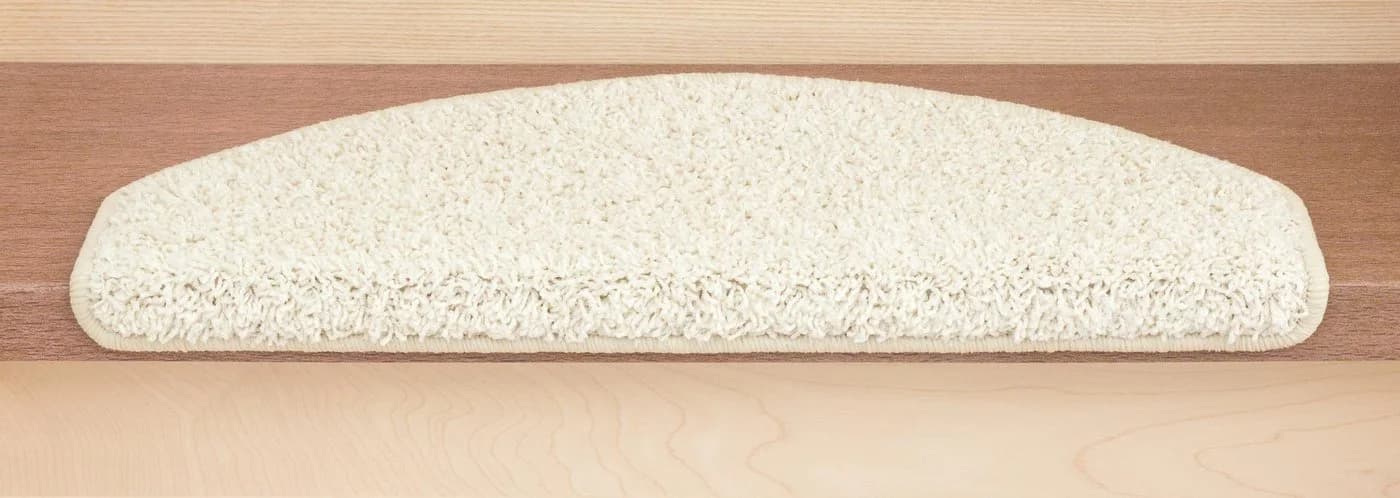 Metzker® Stufenmatte Shaggy Venus Halbrund Creme - Bild 3