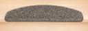 Metzker® Stufenmatte Shaggy Venus Halbrund Grau Bild 3