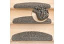Metzker® Stufenmatte Venus Shaggy Grau Halbrund Set Bild 1