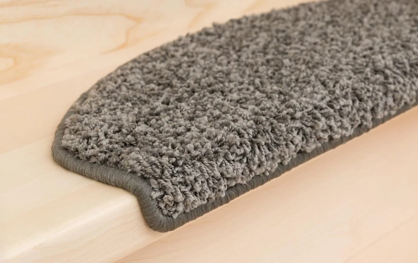 Metzker® Stufenmatte Venus Shaggy Grau Halbrund Set - Bild 4