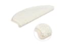 Metzker® Shaggy Stufenmatten Set 15-tlg. Halbrund Creme Bild 2
