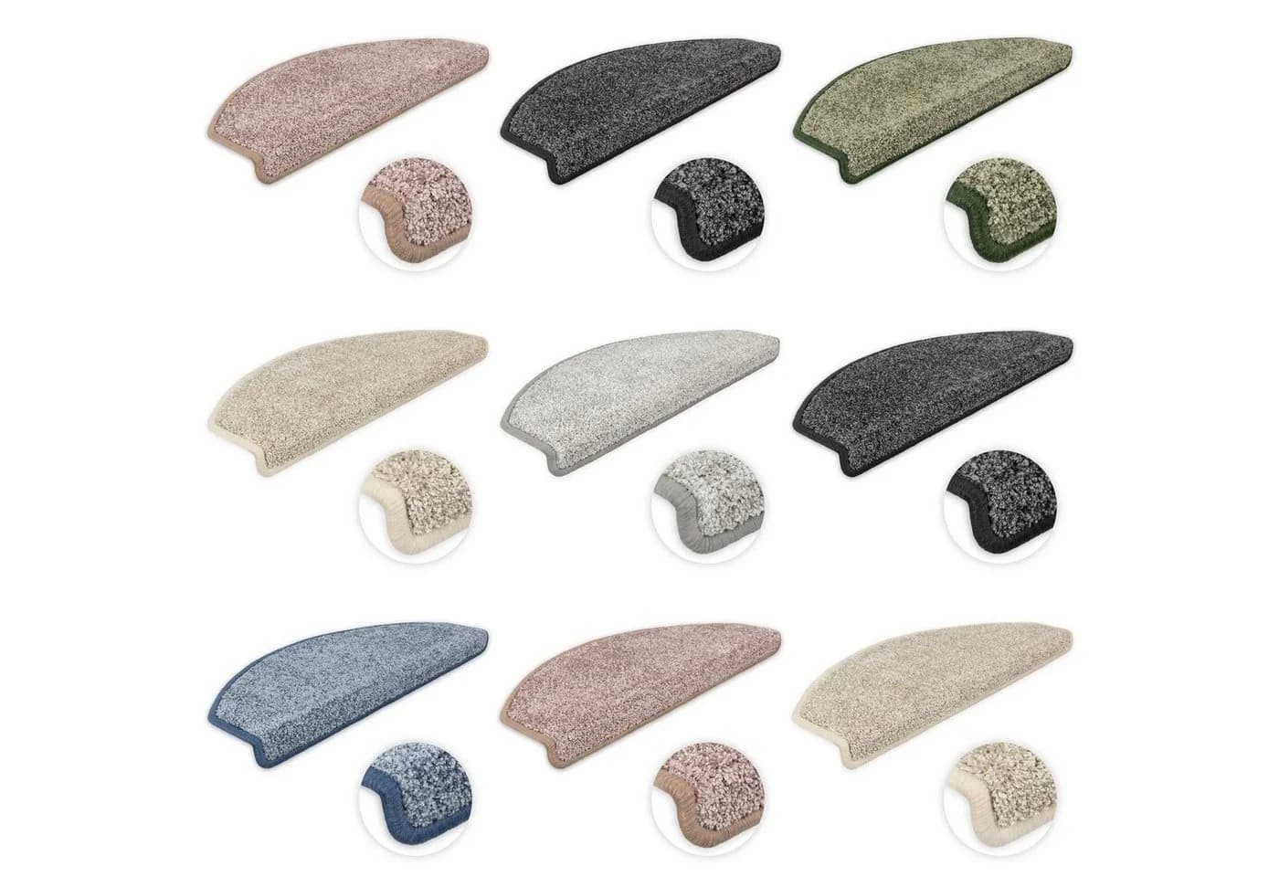 Metzker Stufenmatte Ventura Halbrund Beige 15 Stück Set - Bild 4