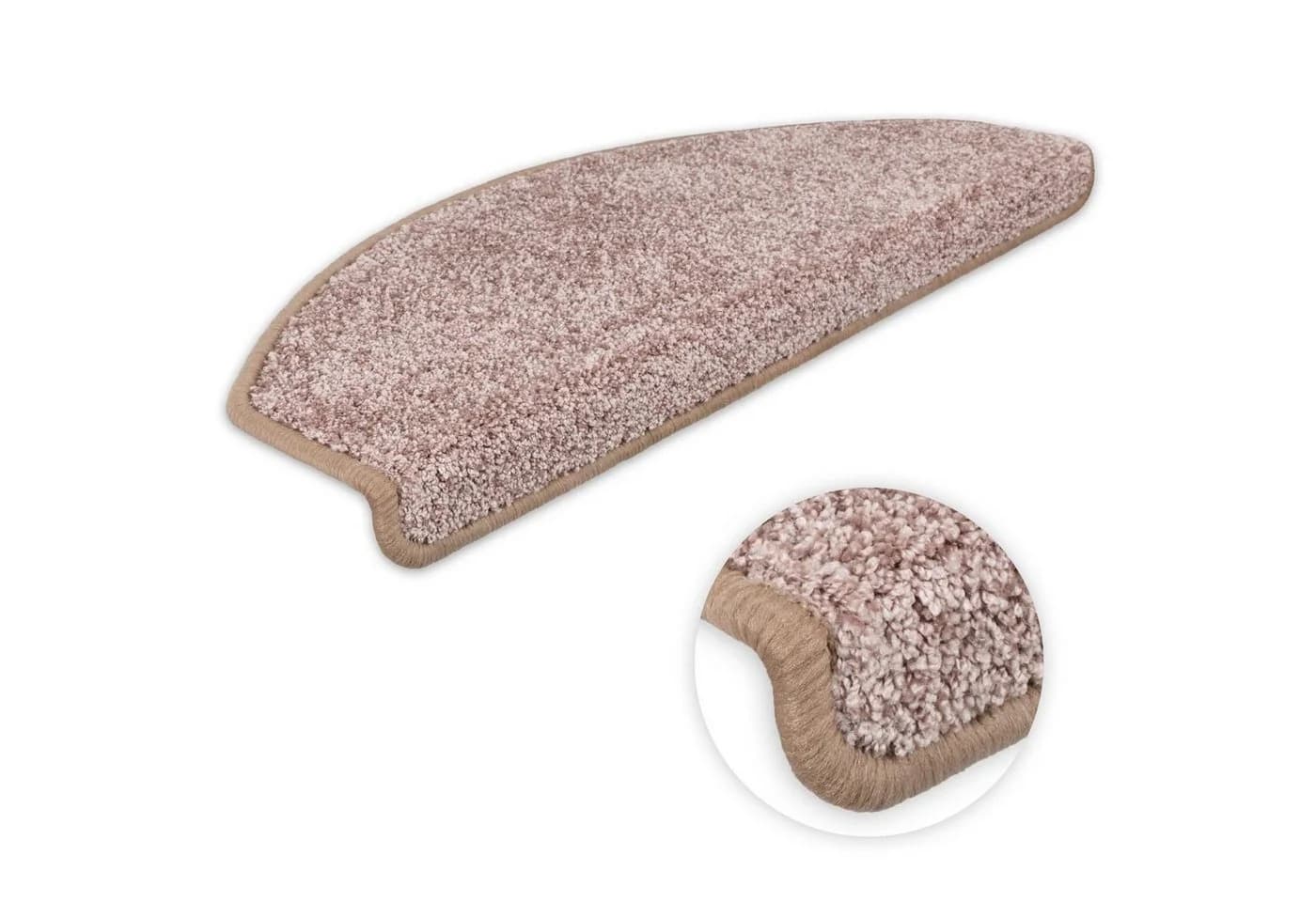 Metzker Stufenmatte Ventura Halbrund Alt-Rosa mit Klebeband - Bild 2