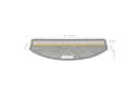 Metzker® Stufenmatte Vorwerk Durango Halbrund Hellbeige 15 Stück Bild 5