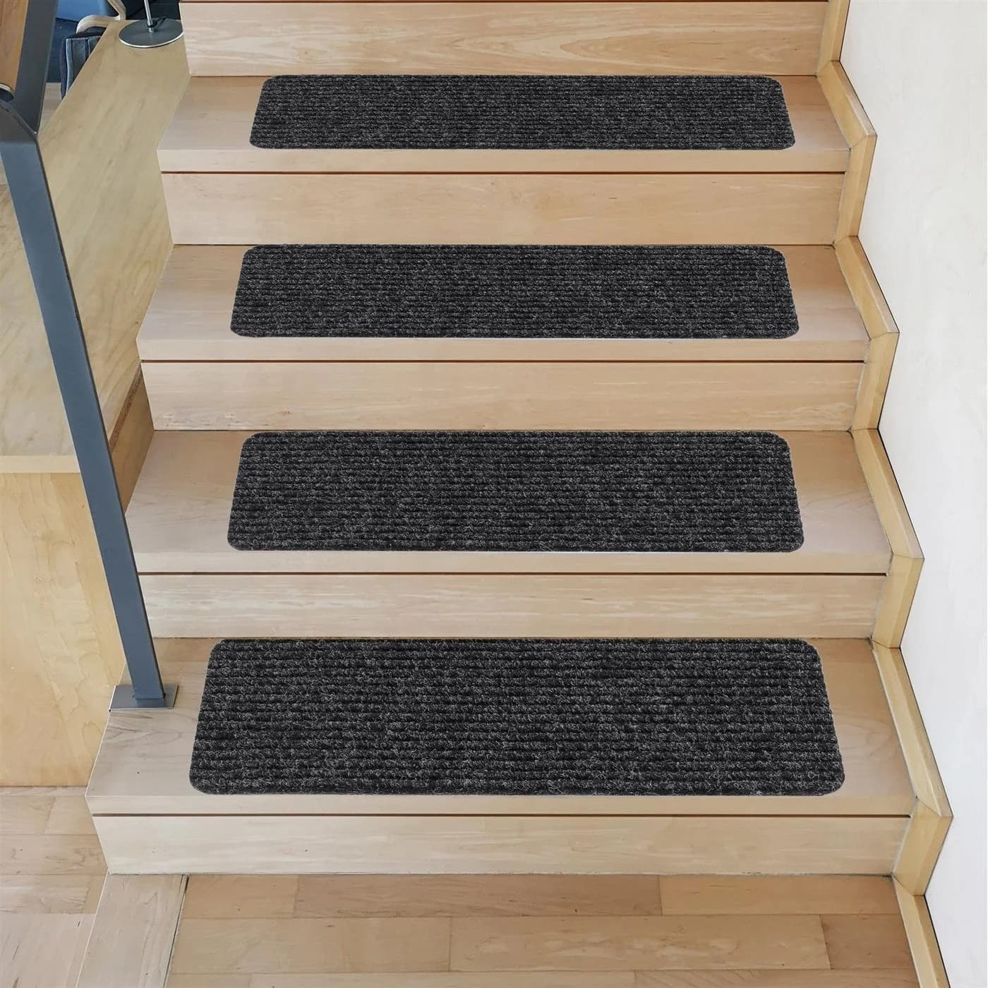 Metzker® Stufenmatte Tulus Rechteckig Anthrazit 15er Set