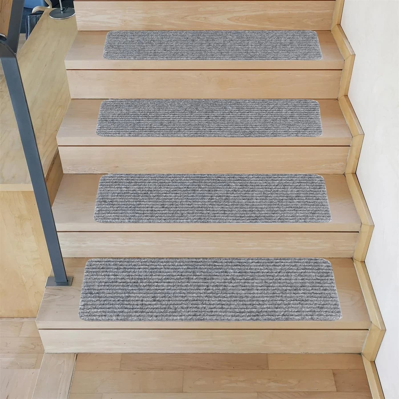 Metzker® Stufenmatte Tulus Grau Rechteckig 14er Set