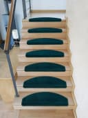 Metzker Stufenmatten Sweet Halbrund 15-tlg. Moosgrün Polyester Bild 1