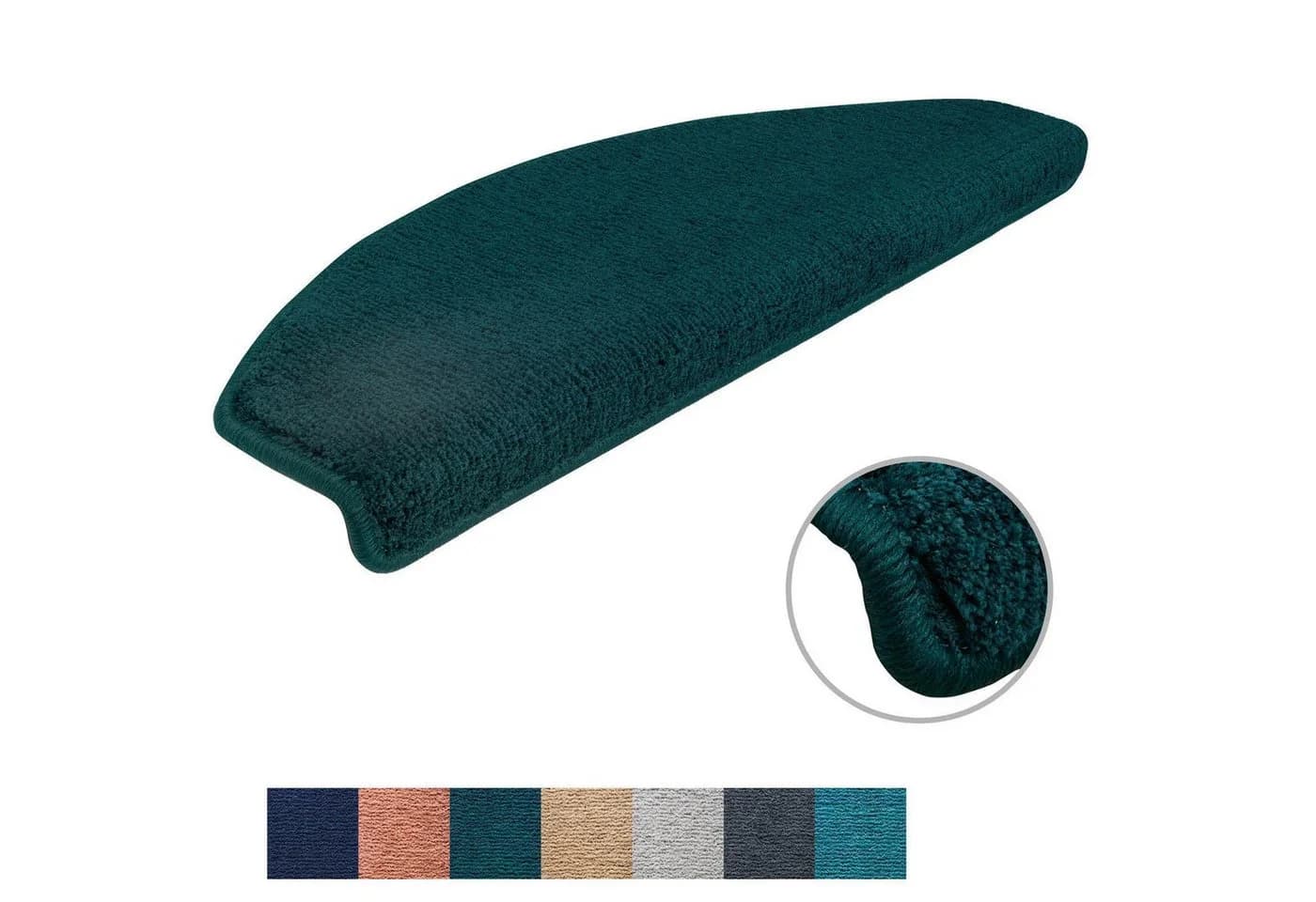 Metzker Stufenmatten Sweet Halbrund 15-tlg. Moosgrün Polyester - Bild 3