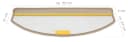Metzker® Stufenmatte Imago Halbrund Hellbraun Bild 5