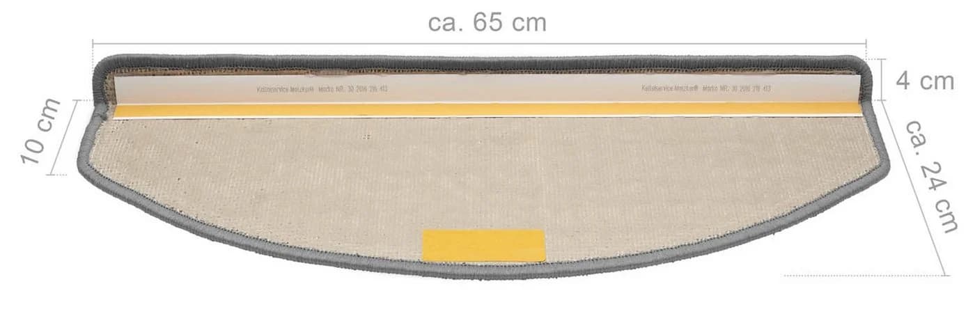 Metzker Stufenmatte Sweet Halbrund Türkis 15er Set - Bild 5