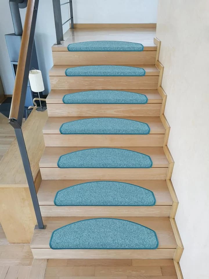 Metzker® Stufenmatte Vorwerk Durango Halbrund Türkis
