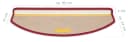 Metzker® Stufenmatte Multistripe 15 Stück Halbrund Bunt Bild 4